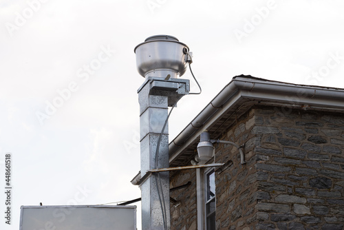 external air extraction wall pipe building