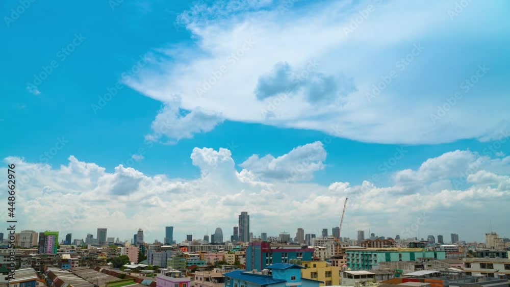 Bangkok City downtown skyline time lapse, Thailand. Bangkok City downtown skyline time lapse, Thailand.