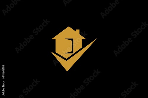 Home and checklist logo design vector. Real estate logo sign. Free Download Home and checklist logo design vector. Real estate logo sign. - GFXLoad