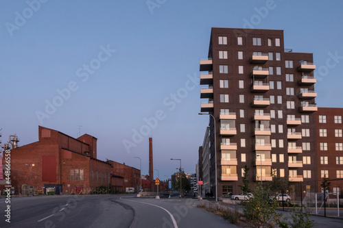 Stockholm, Sweden Buildings in the Norra Djurgarden neighbourhood.