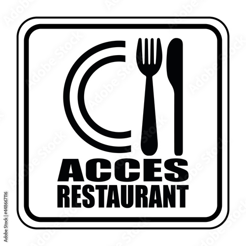 Logo accès restaurant.