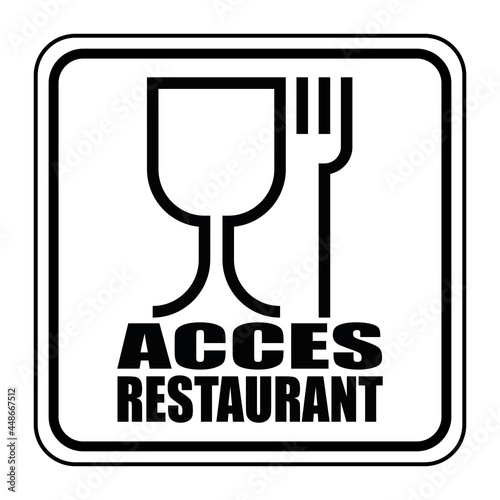 Logo accès restaurant.