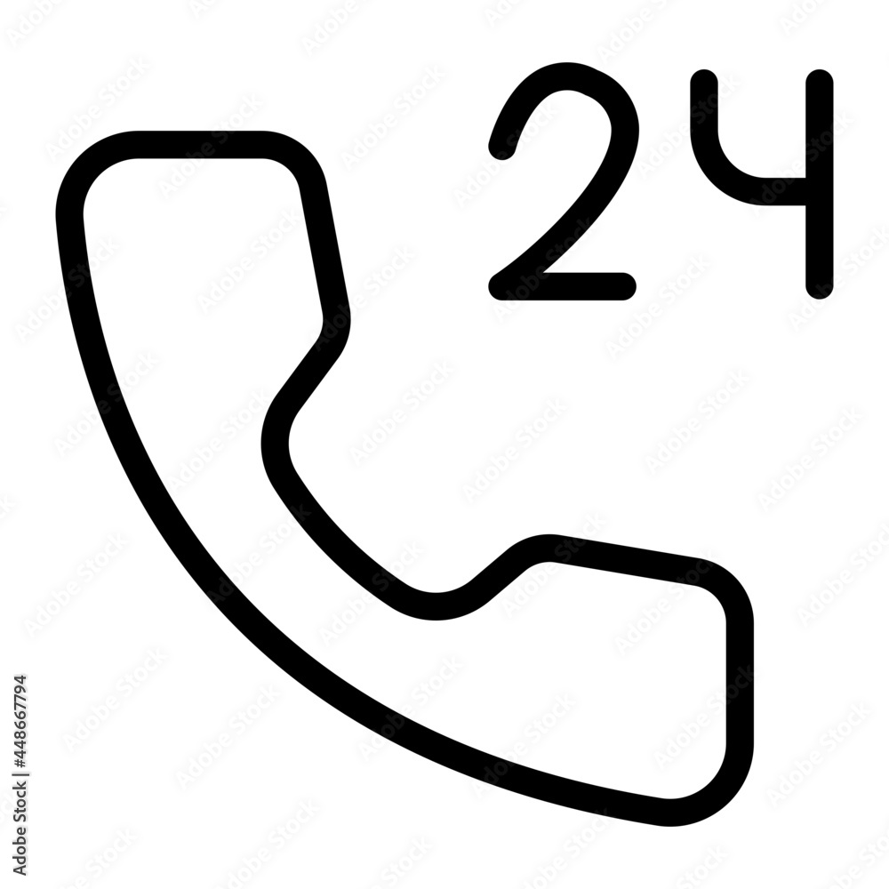 24 hours support line icon 24 hours support line icon