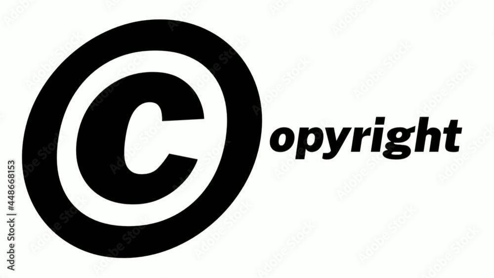 Copyright With 4K Animation Heartbeat Effect Copyright With 4K Animation Heartbeat Effect