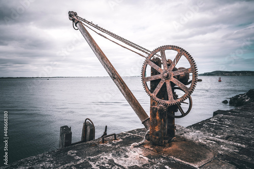 old cannon in the harbor