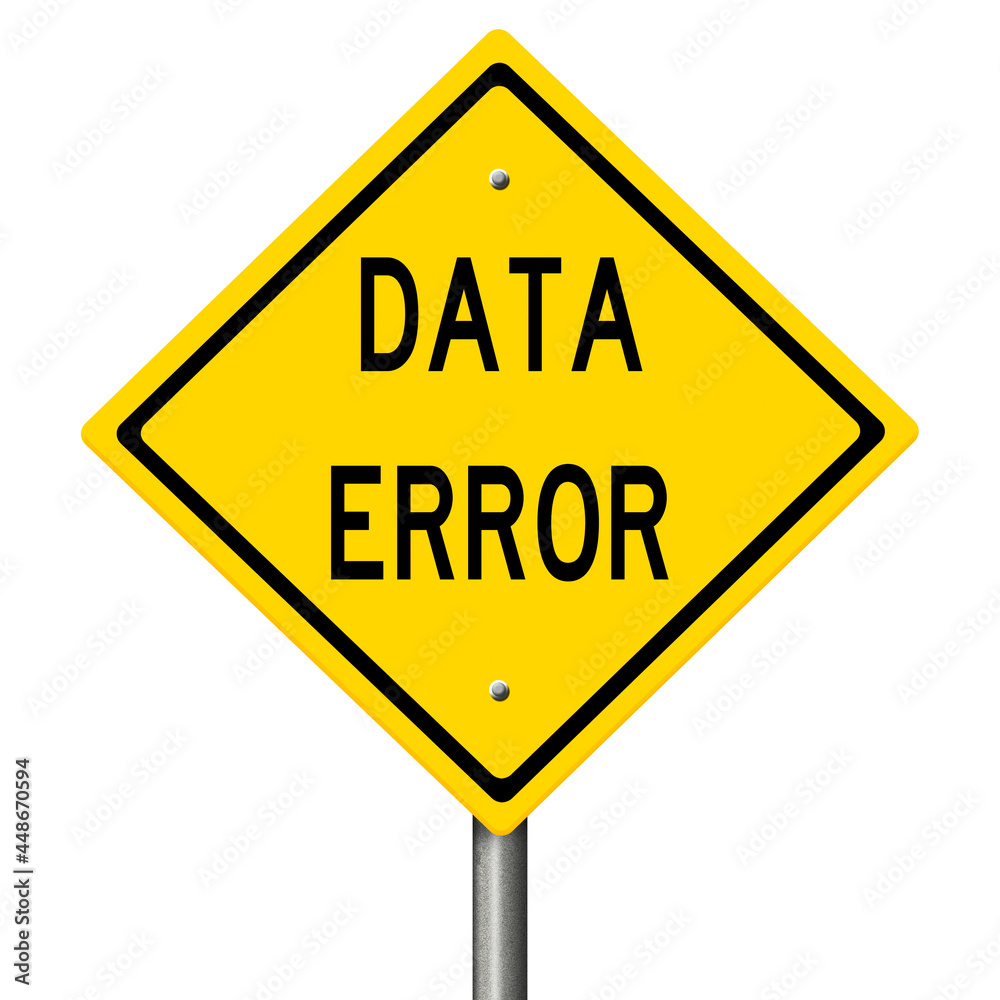 Rendering of a yellow highway sign illustrating a computer warning Rendering of a yellow highway sign illustrating a computer warning