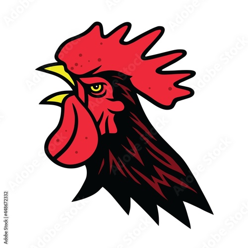 Rooster Logo Sports Mascot Premium Design Vector Illustration