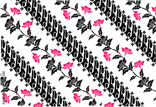 Parang Motif Batik, and its development, batik is a wax-resist dyeing technique applied to fabrics, originating from Indonesia.