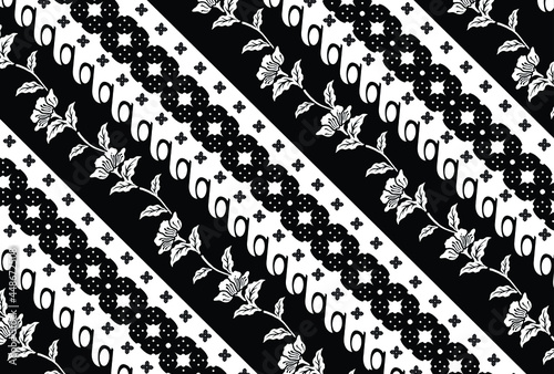 Parang Motif Batik, and its development, batik is a wax-resist dyeing technique applied to fabrics, originating from Indonesia.