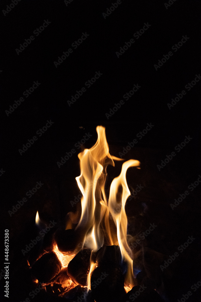 fire in the fireplace fire in the fireplace