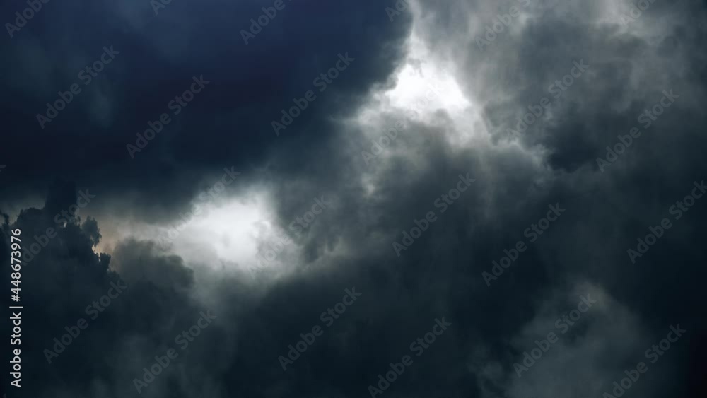 4k thunderstorm in dark sky with moving clouds, point of view. 4k thunderstorm in dark sky with moving clouds, point of view.