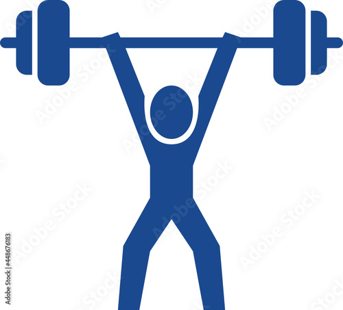 weightlifting glyph icon