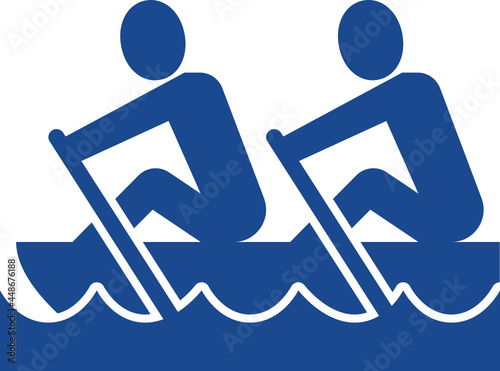 rowing glyph icon