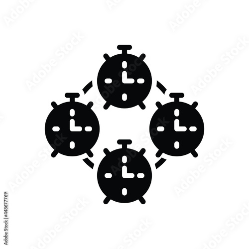 Black solid icon for specify