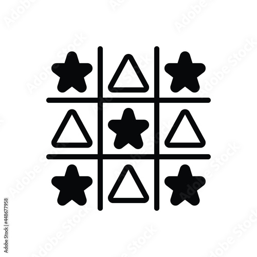 Black solid icon for ought 