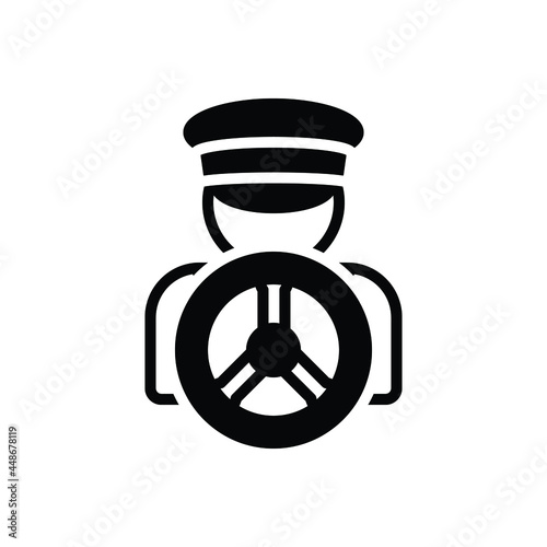 Black solid icon for drivers