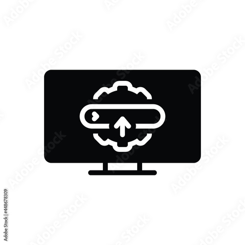 Black solid icon for applied