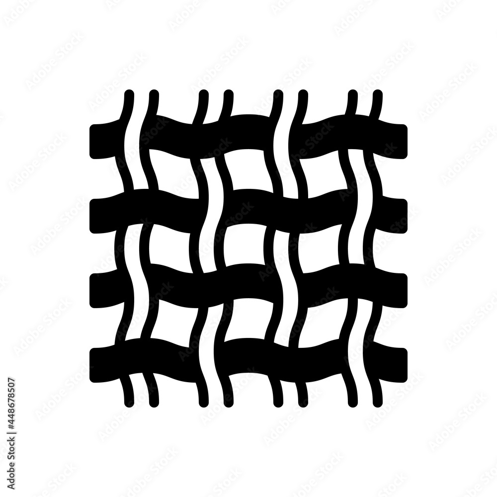 Obraz premium Black solid icon for textile