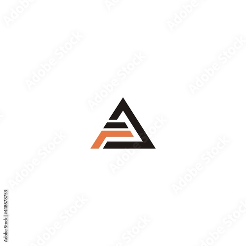 af logo design black icon vector abstract template