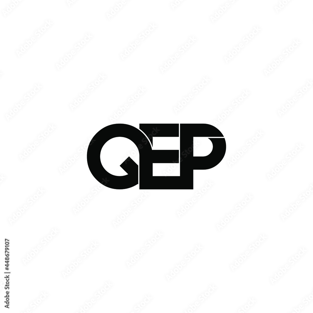 qep initial letter monogram logo design qep initial letter monogram logo design