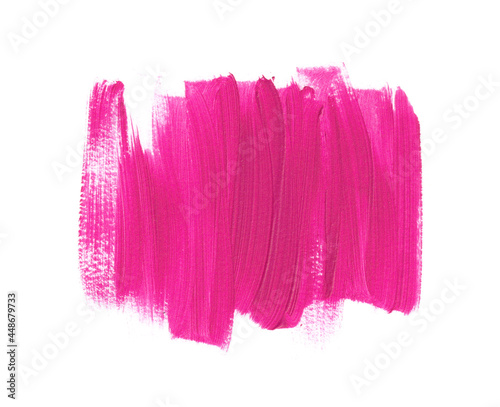 Bright pink brush stroke paint background. Perfect design for logo, headline and sale banner. 