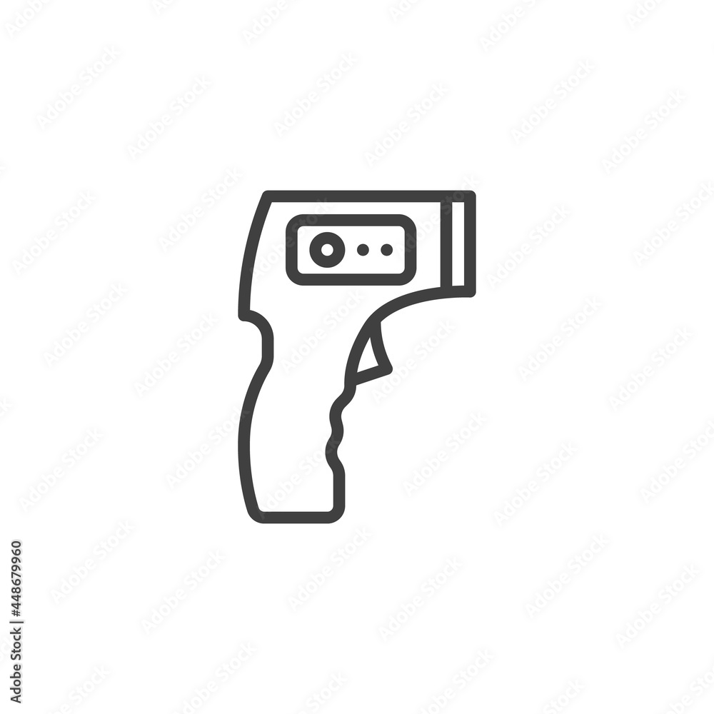 Infrared Thermometer line icon Infrared Thermometer line icon