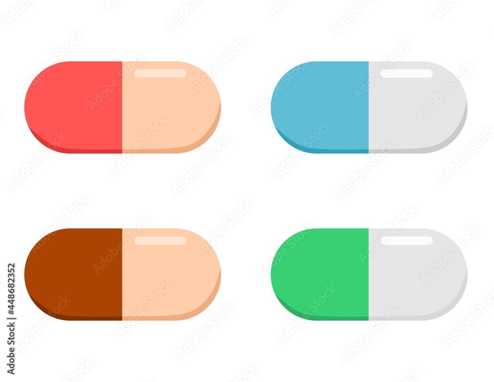 Vector illustration set of pill medicine, suitable for advertising medicinal products Vector illustration set of pill medicine, suitable for advertising medicinal products