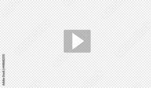 Video player mockup. Play video sign. Multimedia player