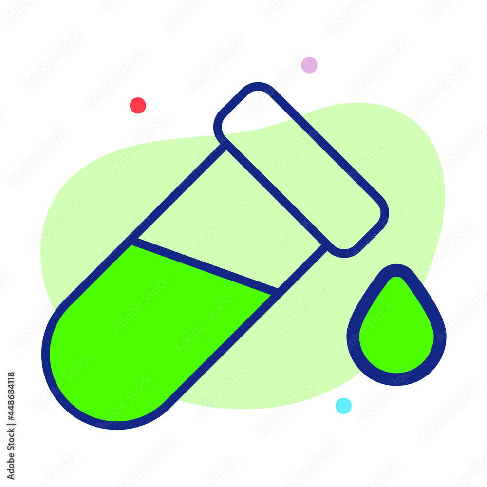 Test Tube Healthcare Medical, vector graphic Illustration Icon. Test Tube Healthcare Medical, vector graphic Illustration Icon.