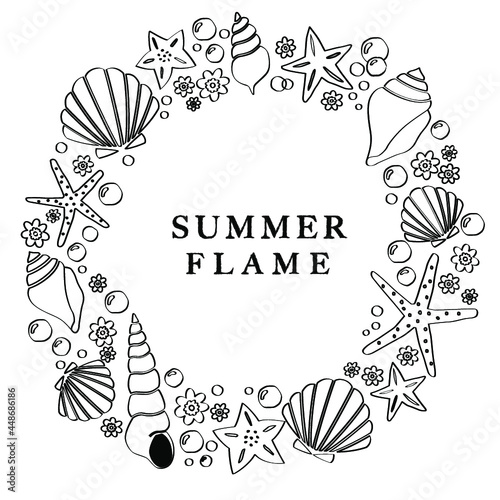 リゾート風のリース素材