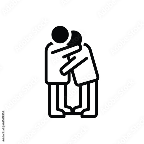 Black solid icon for rely