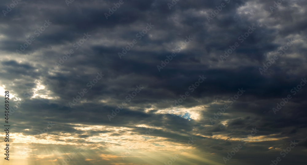 beautiful sky with clouds background, Sky with clouds weather nature cloud blue.