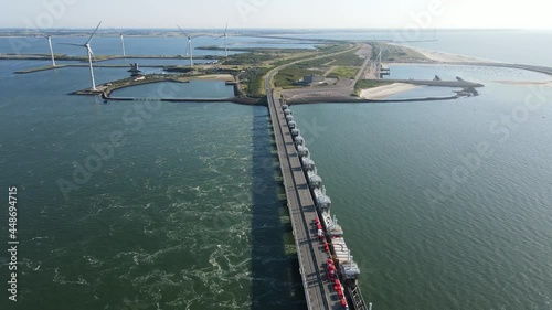 Delta works in The Netherlands, Neeltje Jans Oosterscheldekering in Zeeland, Walcheren. photo