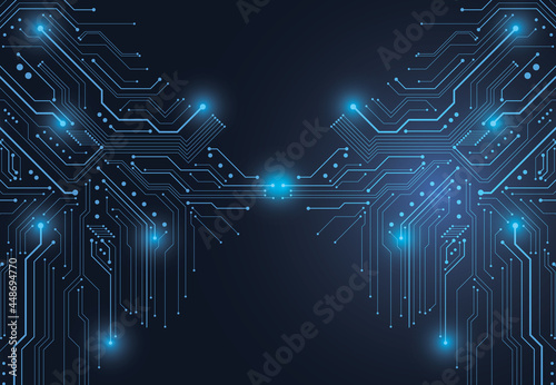 Abstract Background With Technology Circuit Board