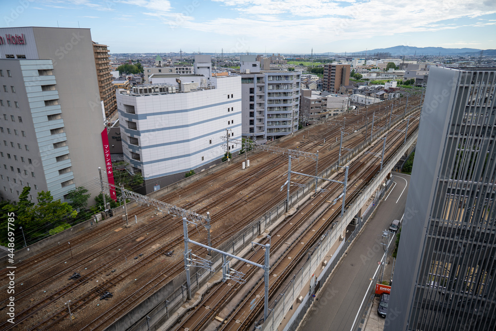 石川県金沢市の金沢駅周辺の風景 Scenery around Kanazawa Station in Kanazawa City, Ishikawa Prefecture, Japan