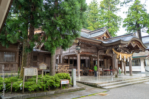 石川県白山市の白山神社周辺の風景 Scenery around Hakusan Shrine in Hakusan City, Ishikawa Prefecture 