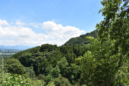 日本 群馬の名所 真田の城 名胡桃城と周辺の風景