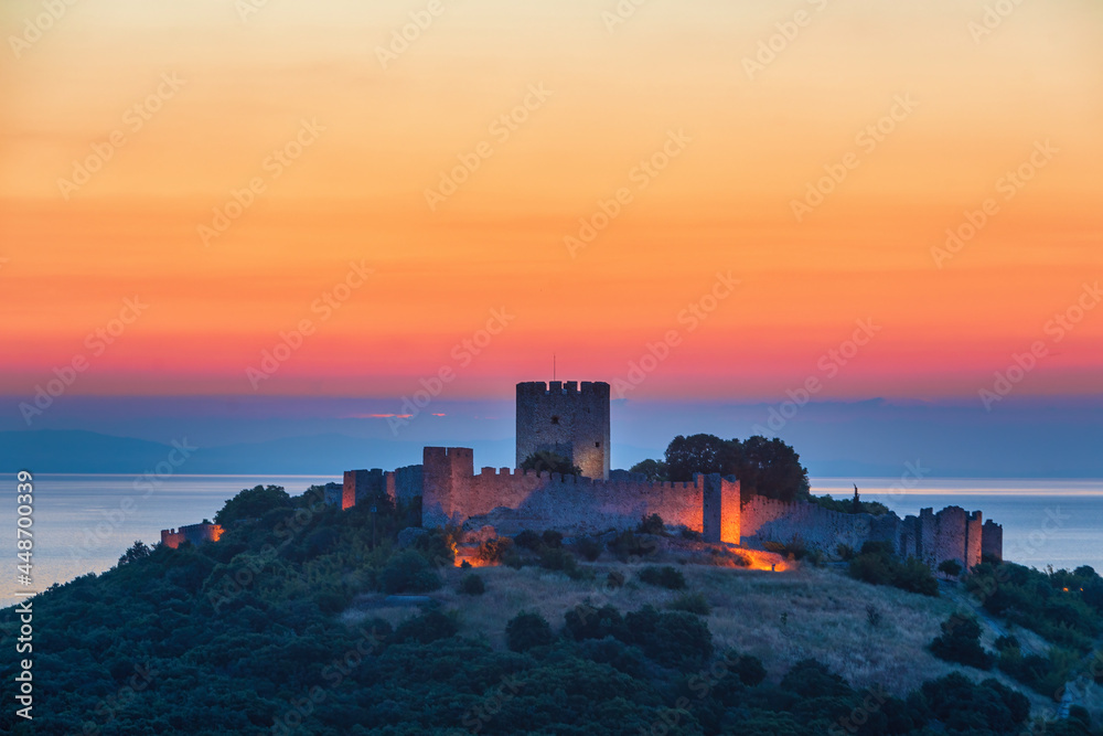 castle of Platamon at Sunrise, Pieria, Macedonia, Greece