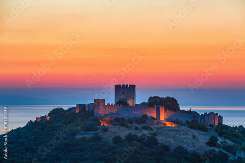 castle of Platamon at Sunrise, Pieria, Macedonia, Greece