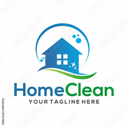 House Cleaning logo designs concept, Cleaning House logo template vector