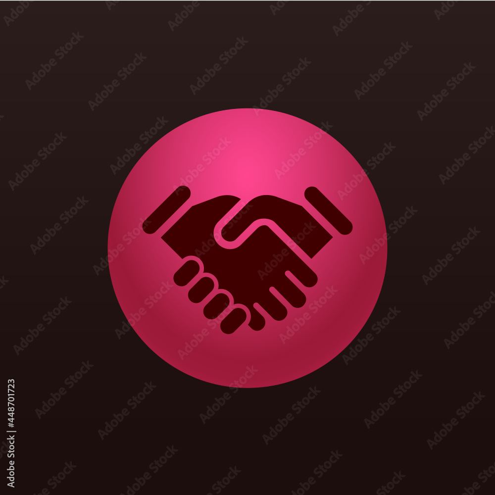 Obraz premium Hand-Shake - Sticker