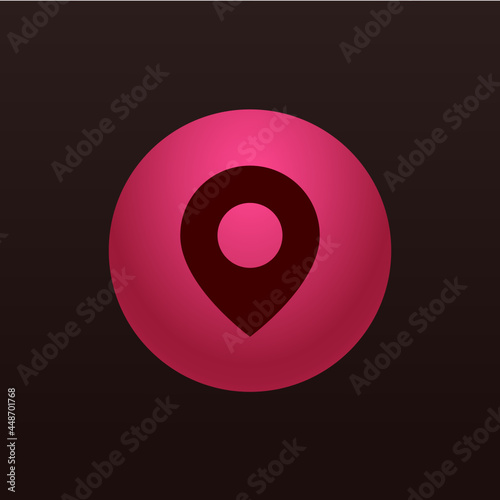 Map Point - Sticker