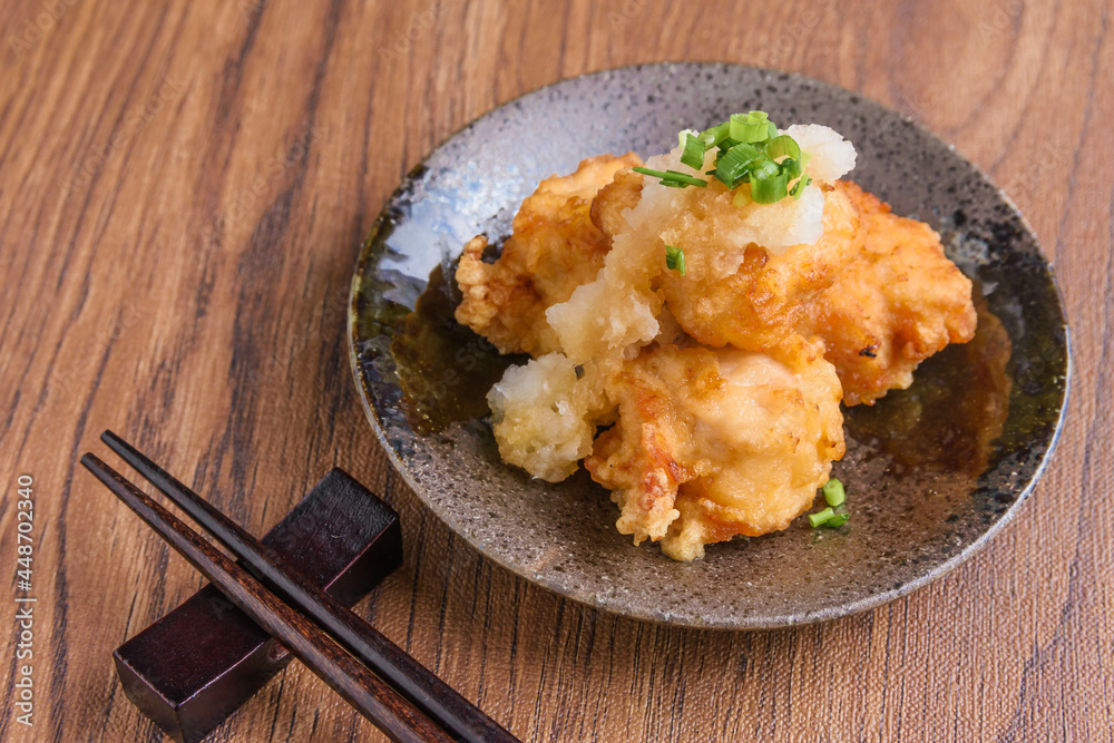 鶏の唐揚げのおろしポン酢 鶏の唐揚げのおろしポン酢