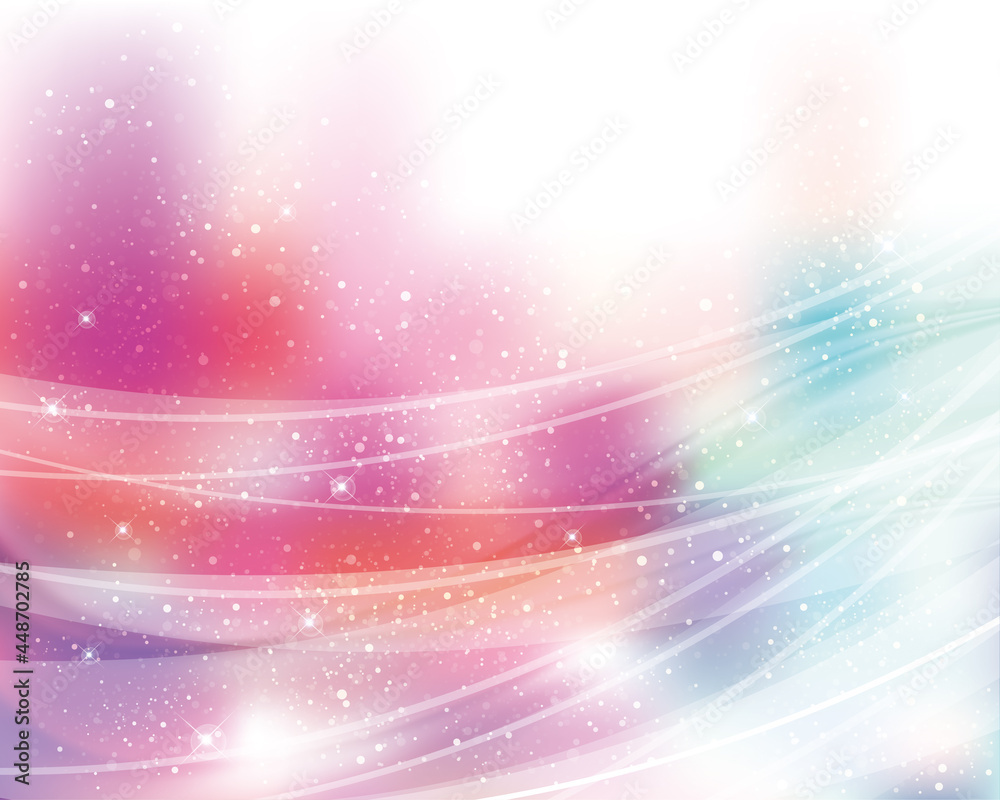 Obraz premium 輝きとぼかしのカラフルグラデーション背景