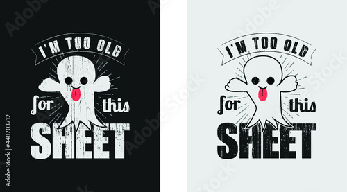 Halloween T-shirt Design with elegant graphic