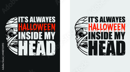 Halloween T-shirt Design with elegant graphic