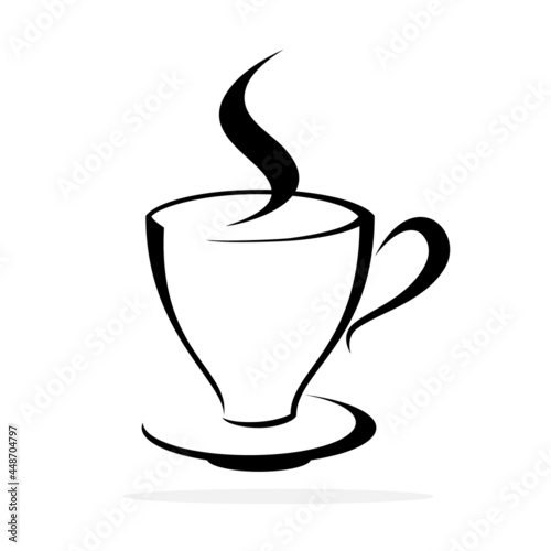 Coffee cup icon. Vector concept illustration for design.
