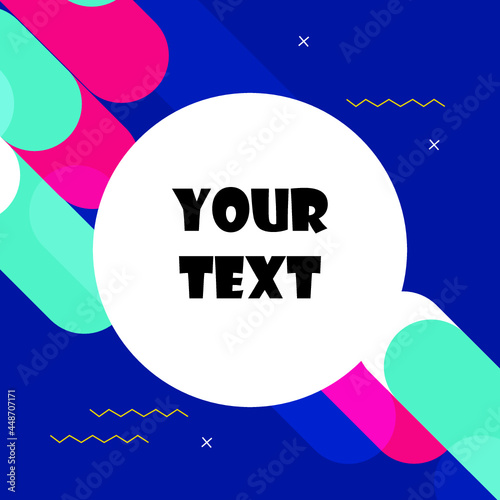 Trendy vector flyer design