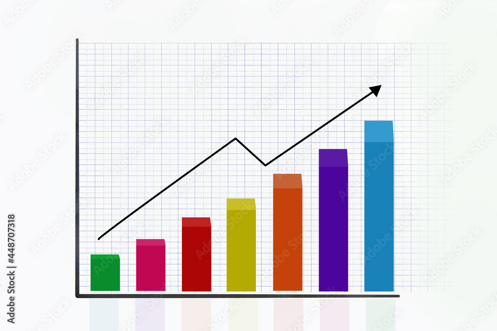 grafico economia, istogrammi, statistiche