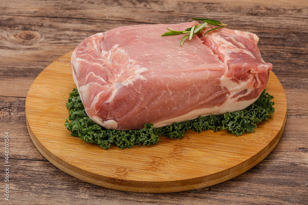 Pork meat piece for cooking